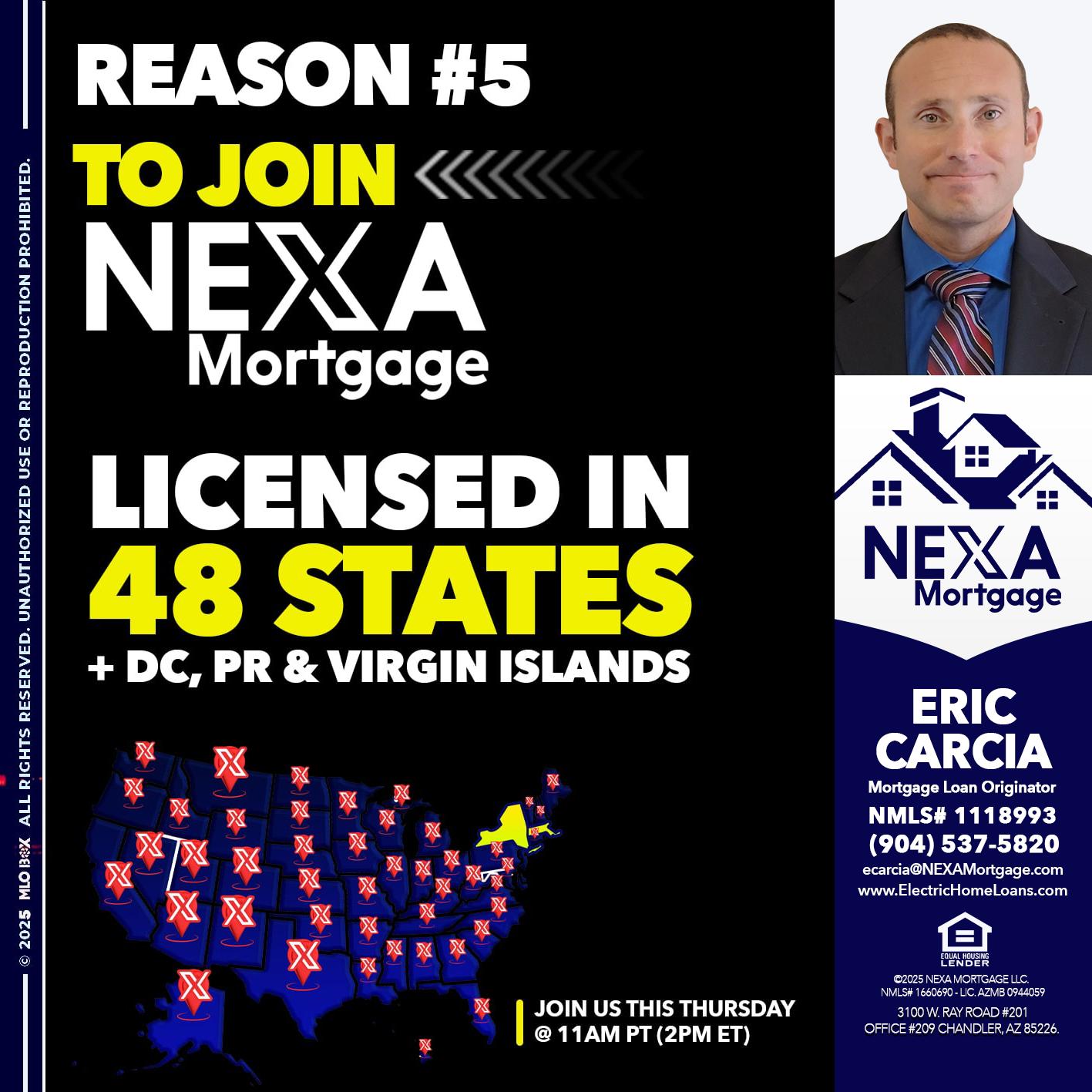 REASON 5 - Eric Carcia -Mortgage Loan Originator