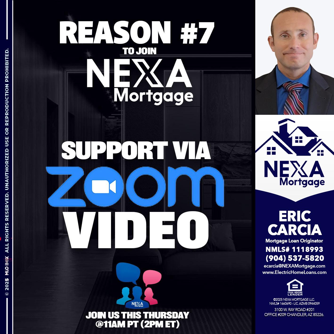 REASON 7 - Eric Carcia -Mortgage Loan Originator