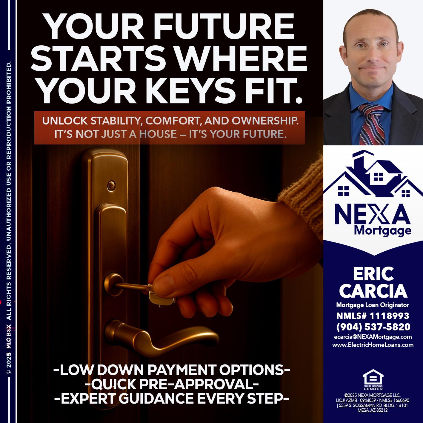 YOUR FUTURE - Eric Carcia -Mortgage Loan Originator