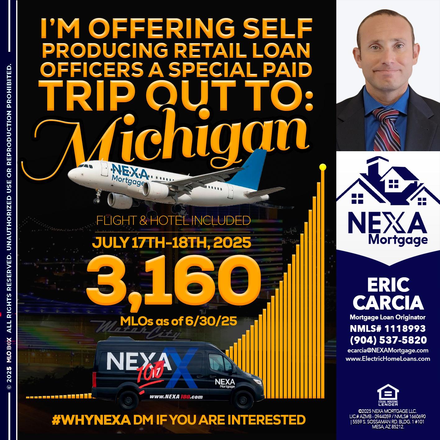MICHIGAN TRIP - Eric Carcia -Mortgage Loan Originator