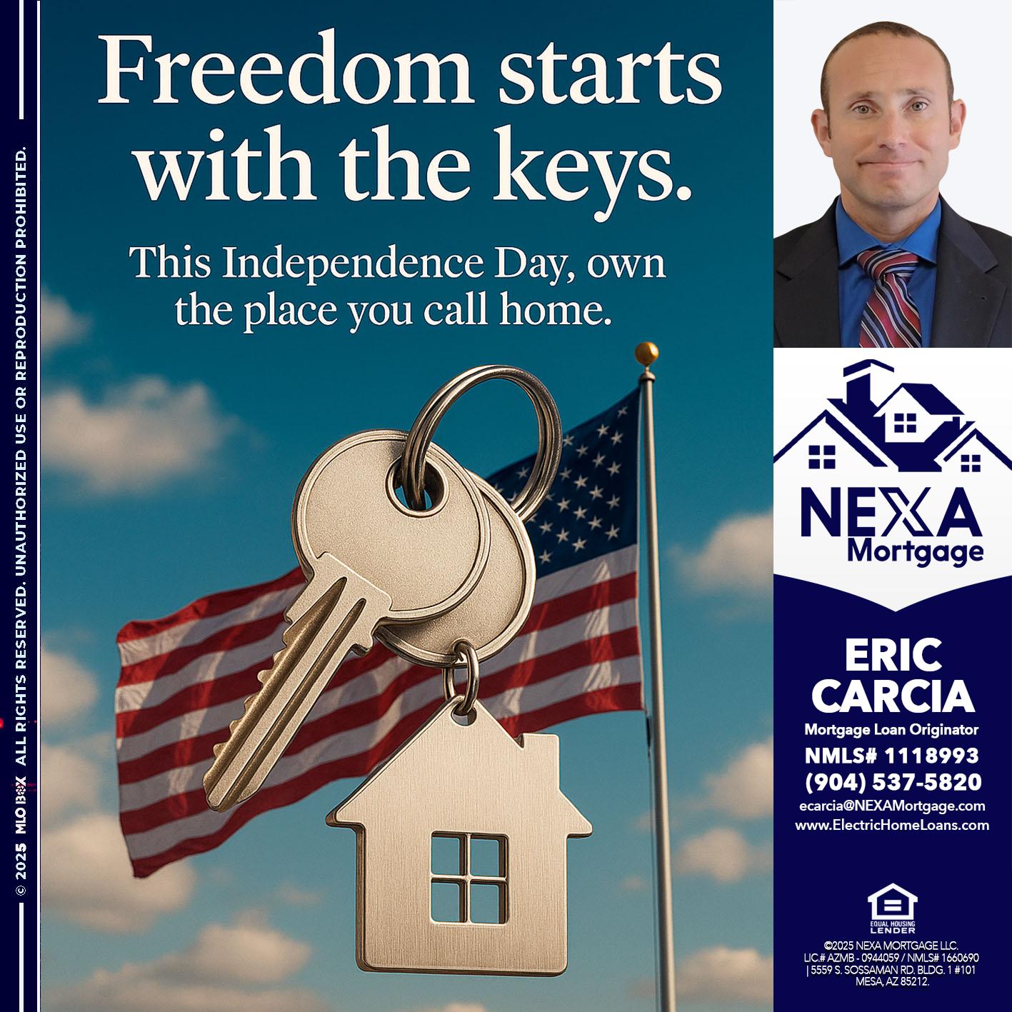 FREEDOM STARTS - Eric Carcia -Mortgage Loan Originator