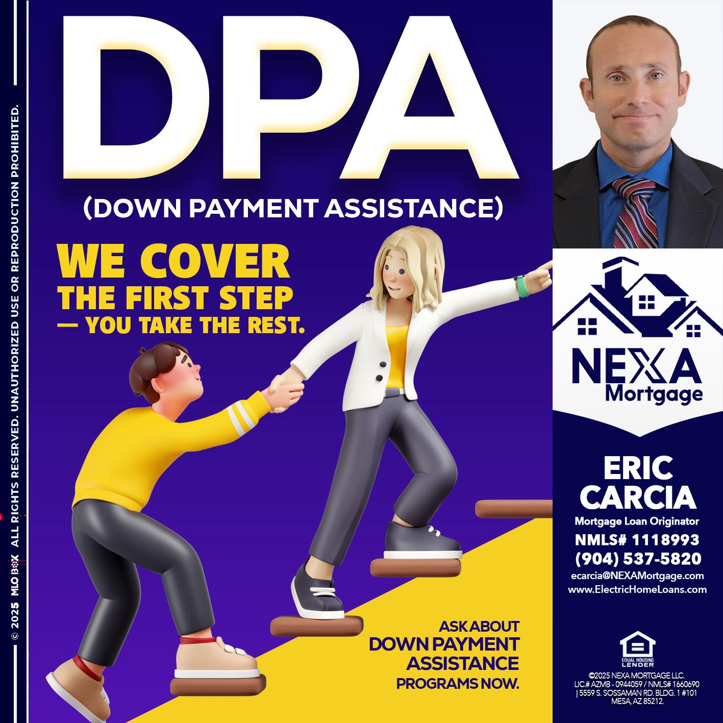 DPA LOANS - Eric Carcia -Mortgage Loan Originator