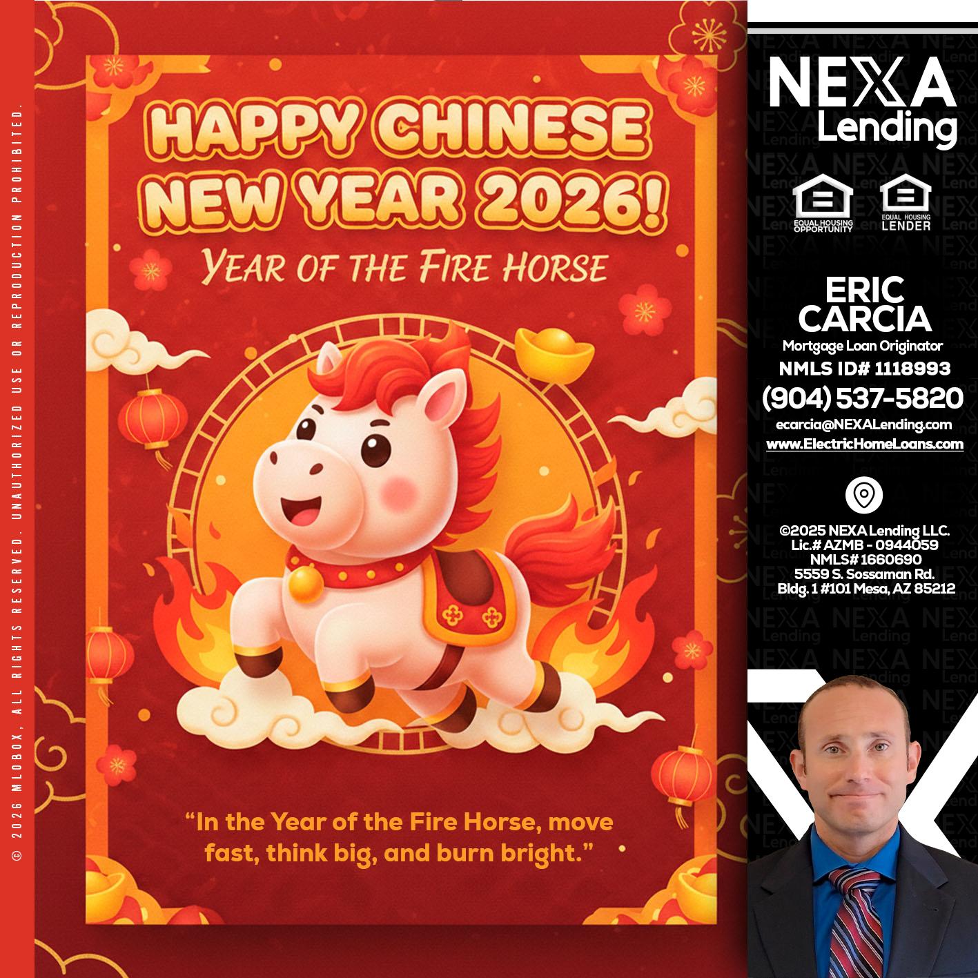 happy Chinese new year - Eric Carcia -Mortgage Loan Originator