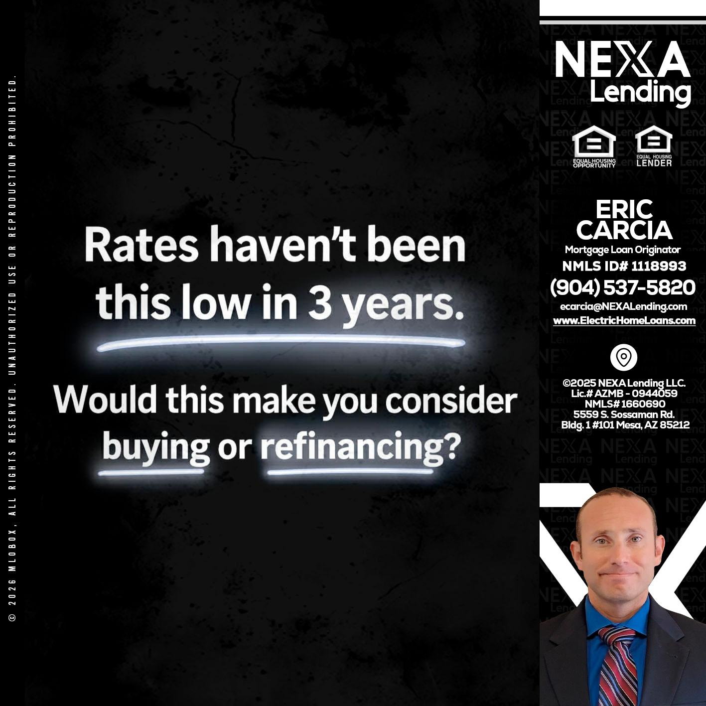 RATES HAVEN'T - Eric Carcia -Mortgage Loan Originator