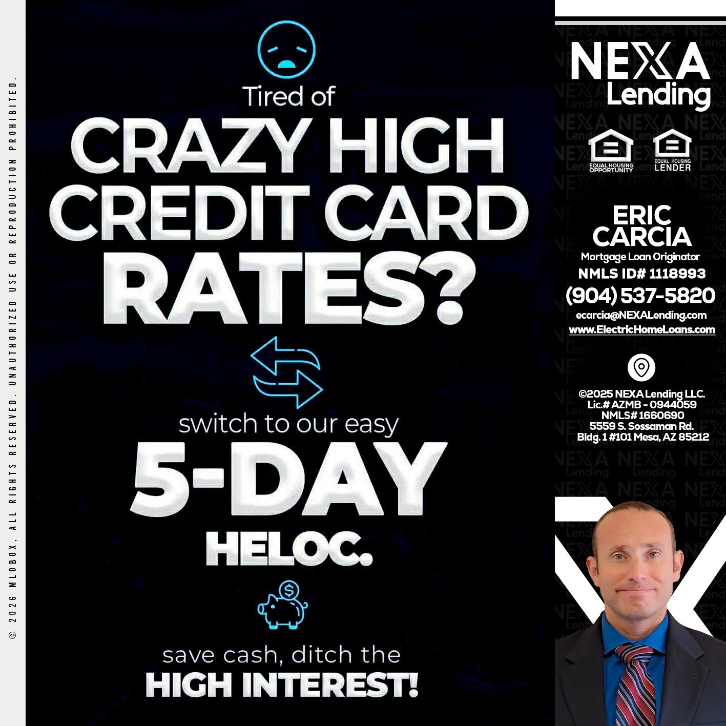 CRAZY HIGH - Eric Carcia -Mortgage Loan Originator