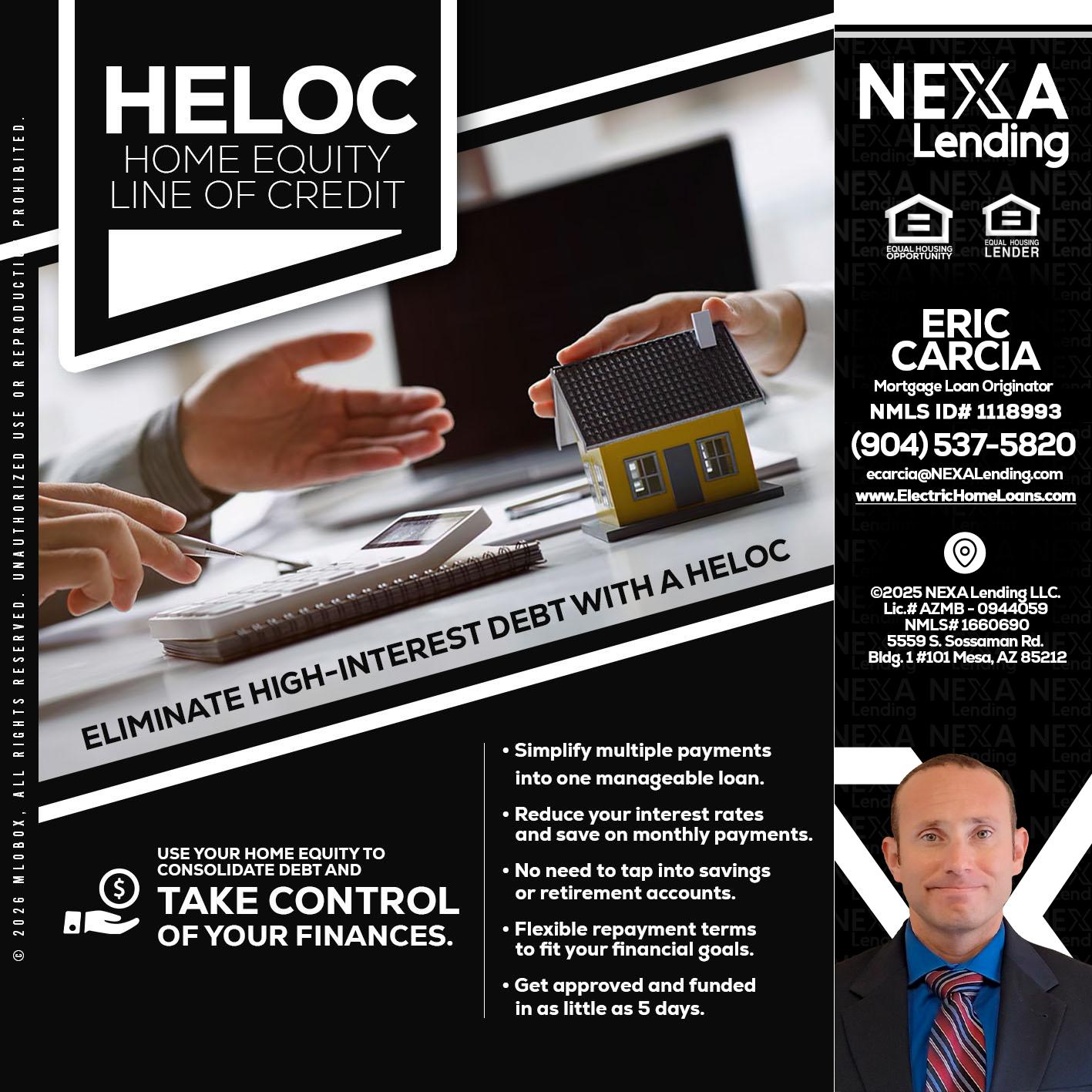 HELOC - Eric Carcia -Mortgage Loan Originator