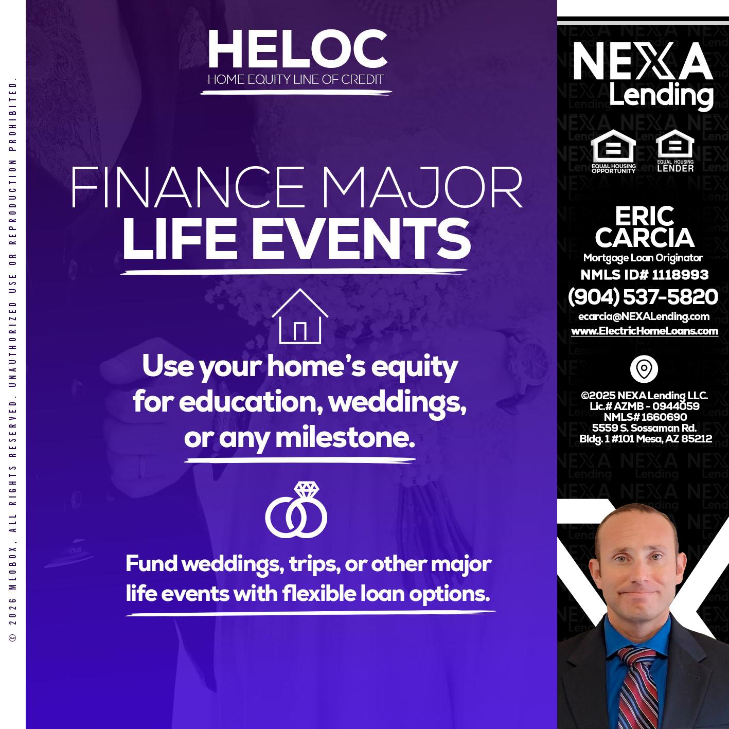 HELOC - Eric Carcia -Mortgage Loan Originator