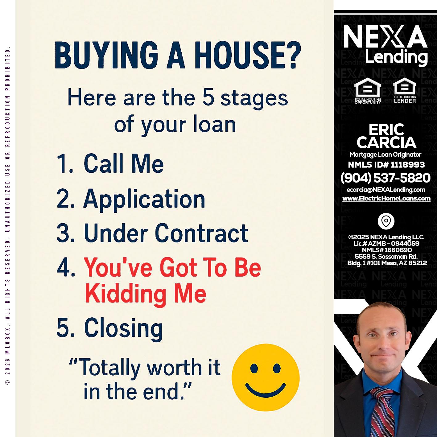 BUYING A HOUSE - Eric Carcia -Mortgage Loan Originator