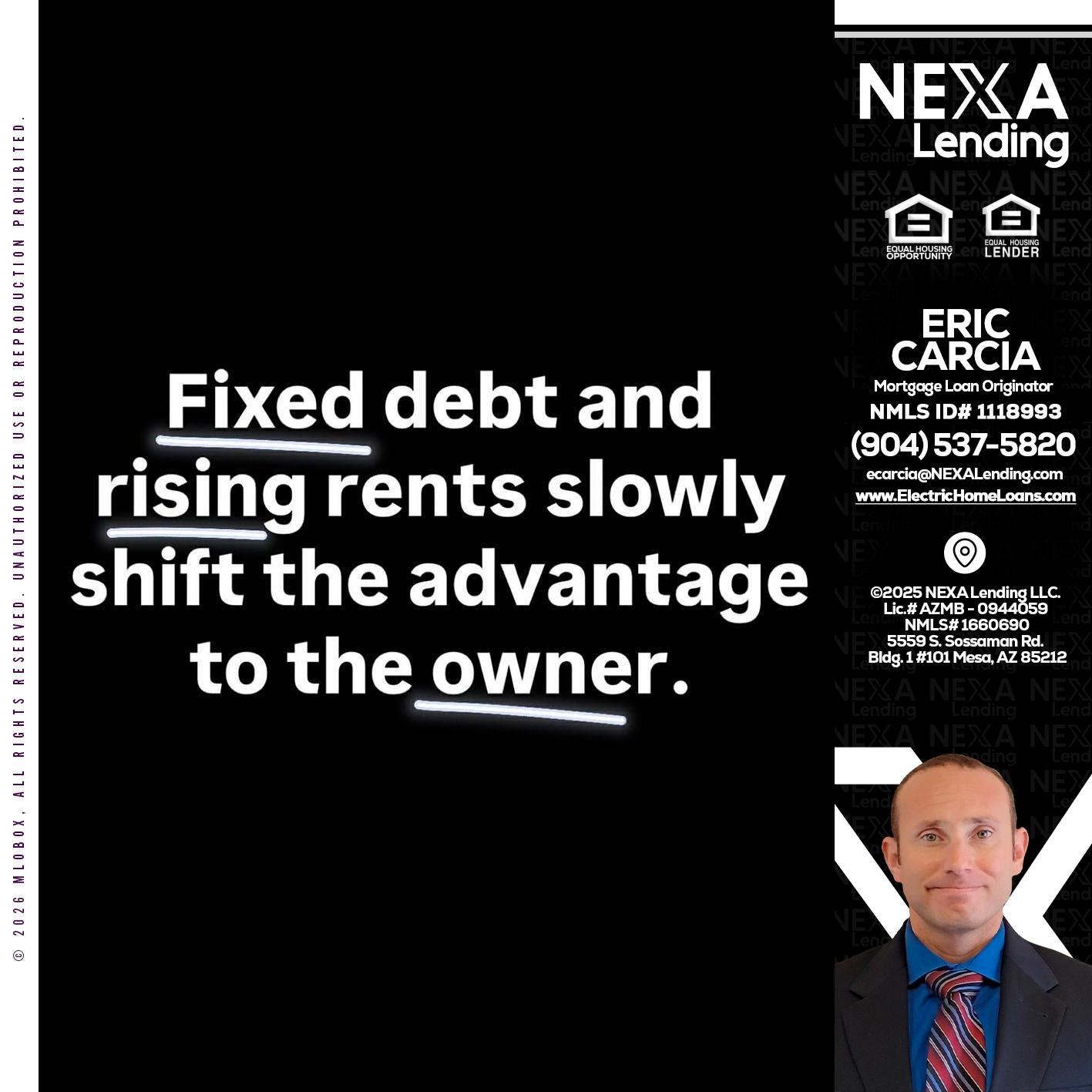 FIXED DEBT - Eric Carcia -Mortgage Loan Originator