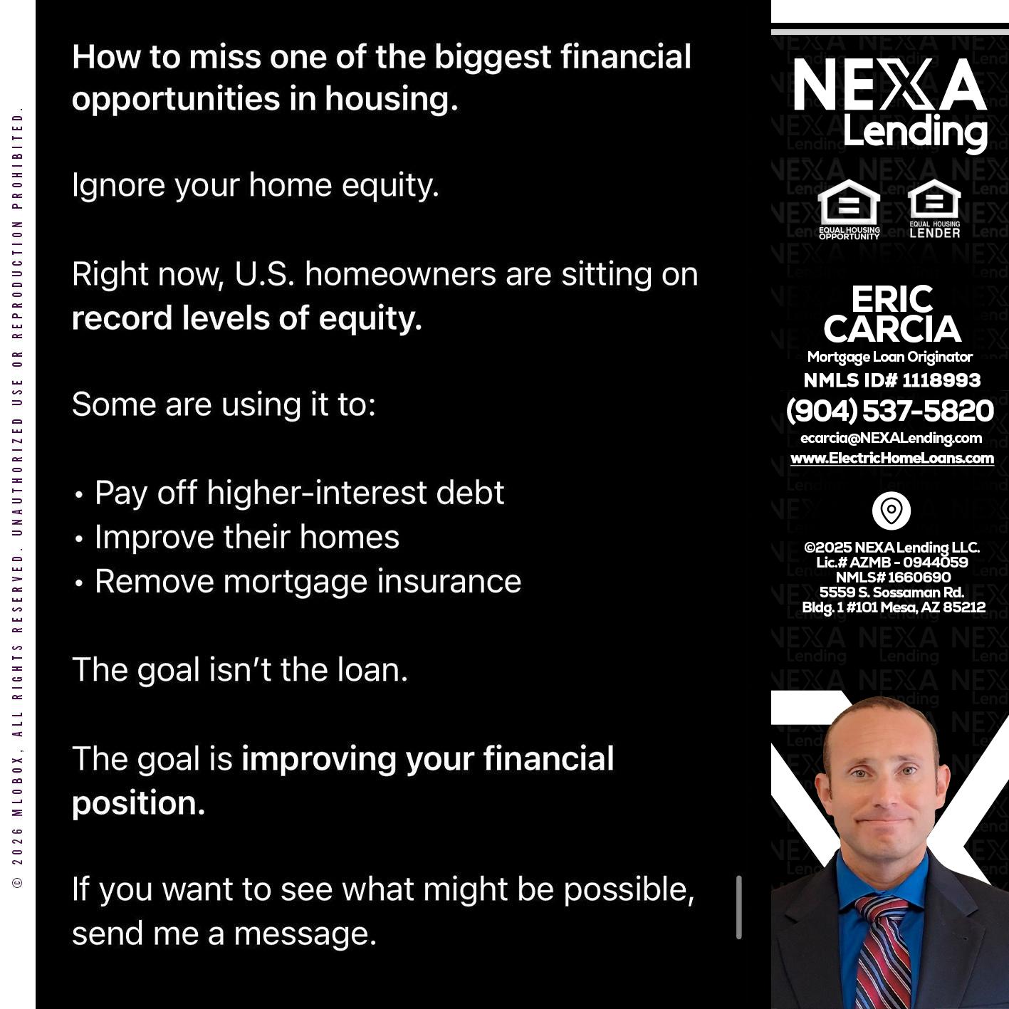 how to miss - Eric Carcia -Mortgage Loan Originator