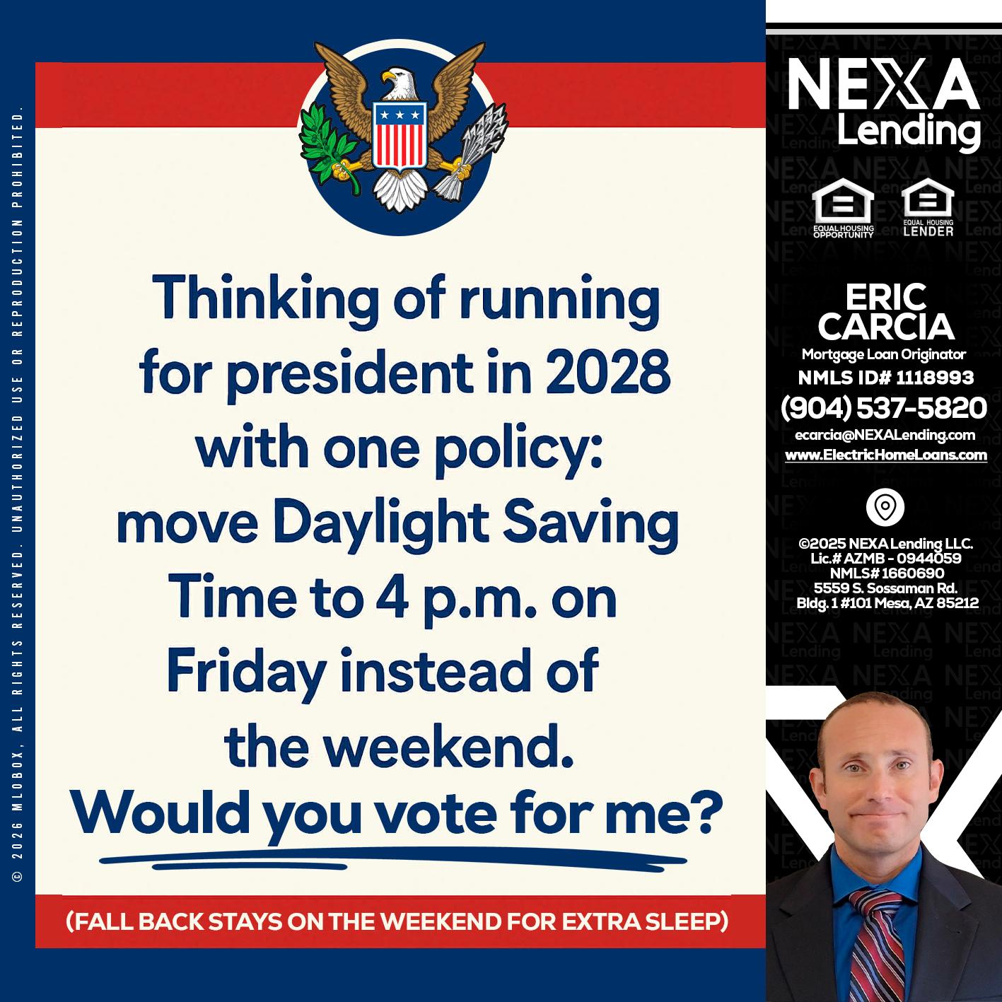 THINKING OF RUNING - Eric Carcia -Mortgage Loan Originator