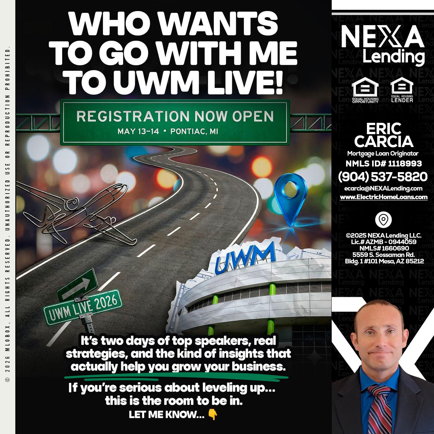 WHO WANTS - Eric Carcia -Mortgage Loan Originator