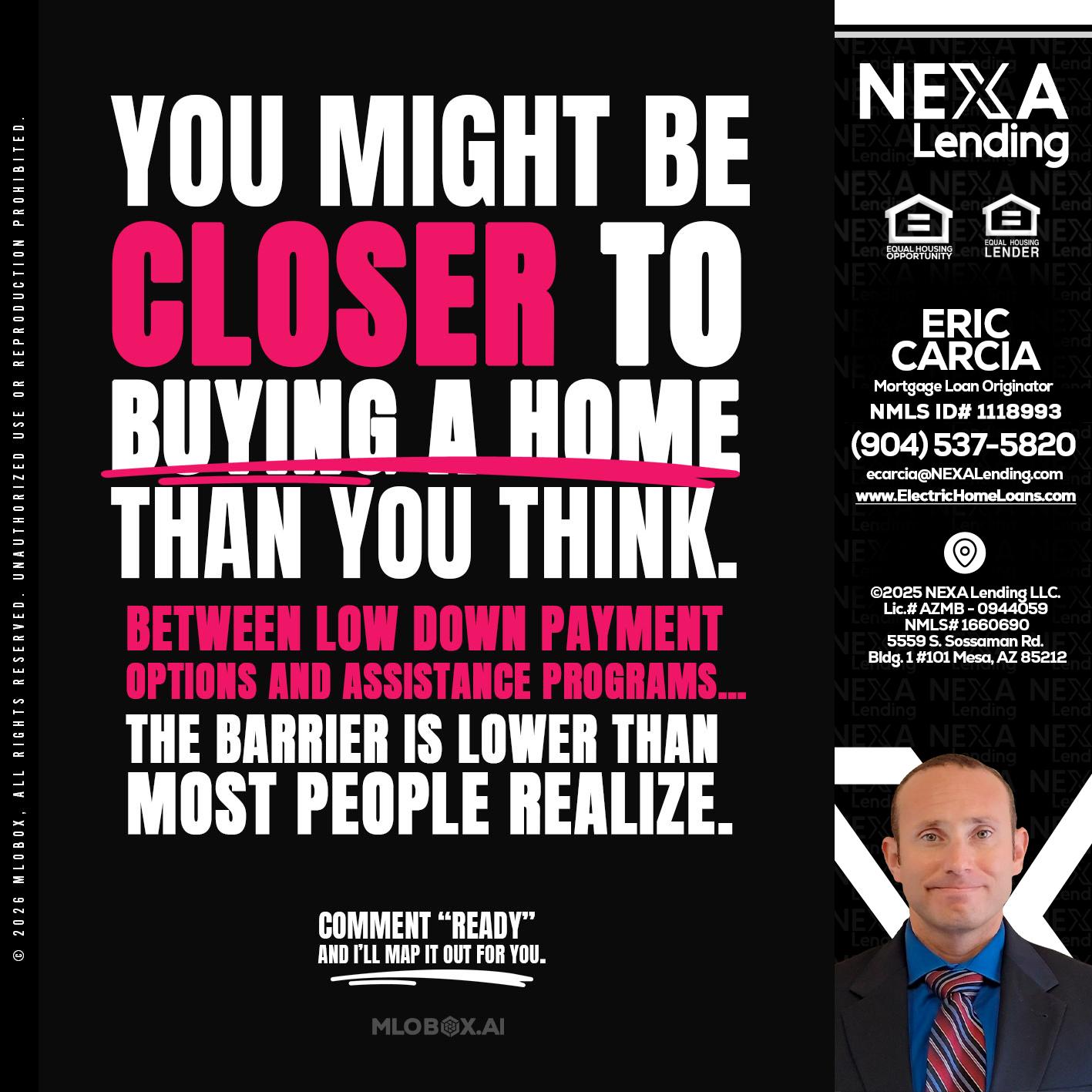 YOU MIGHT BE - Eric Carcia -Mortgage Loan Originator