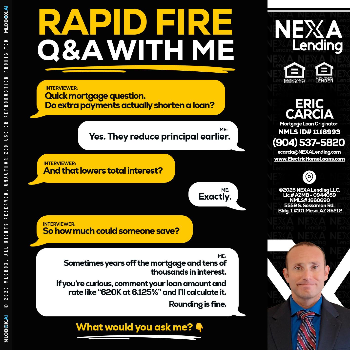 RAPID FIRE QA - Eric Carcia -Mortgage Loan Originator