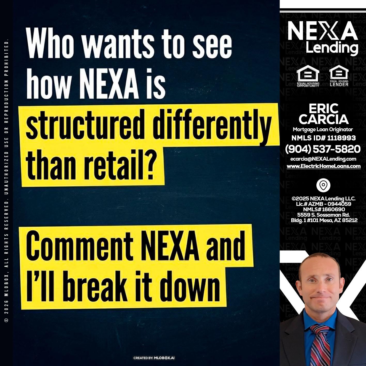 who want to see - Eric Carcia -Mortgage Loan Originator