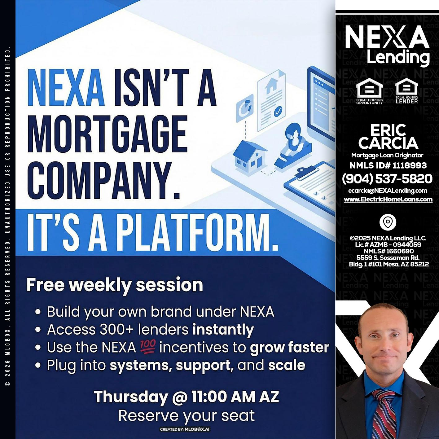 NEXA ISNT - Eric Carcia -Mortgage Loan Originator