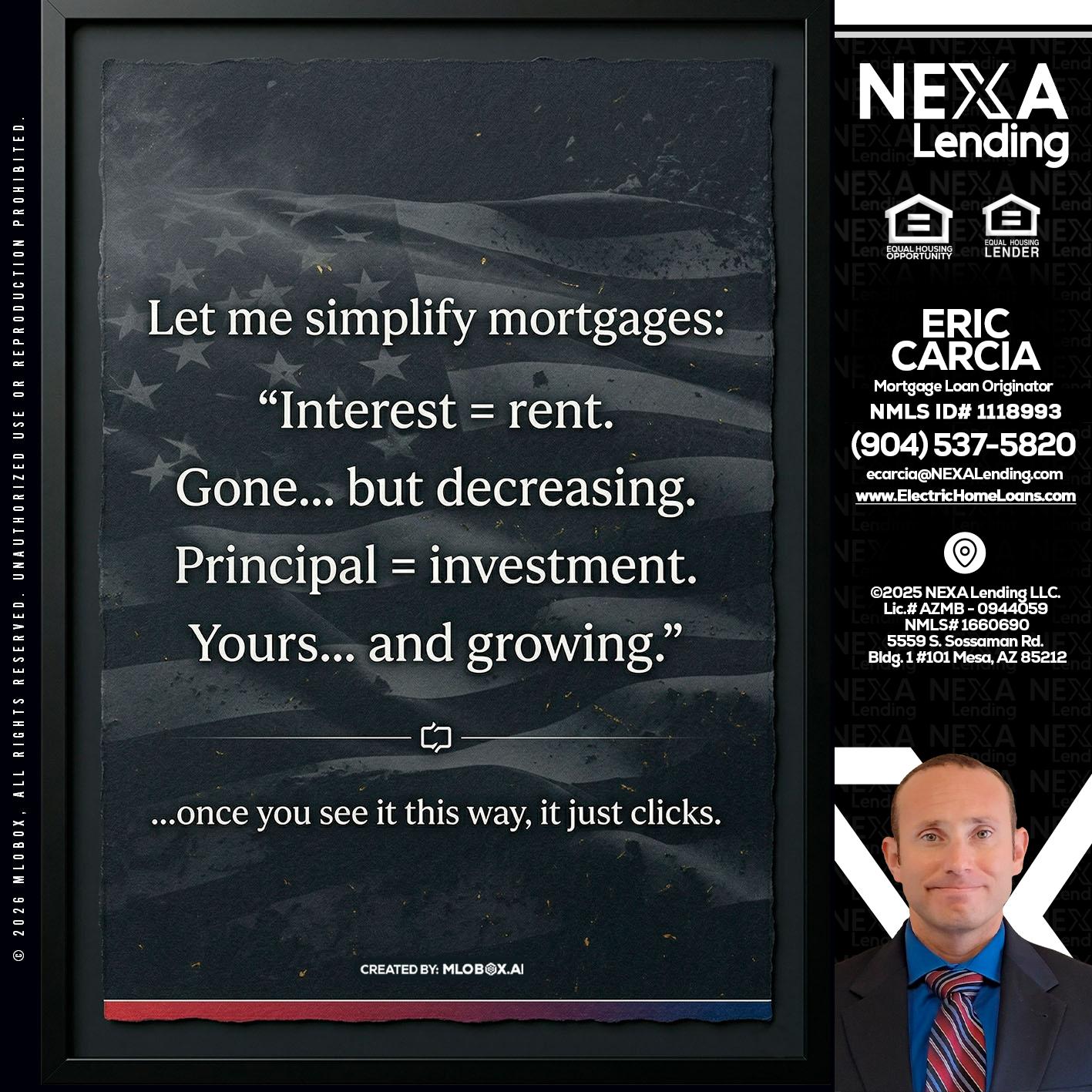 LET ME SIMPLIFY - Eric Carcia -Mortgage Loan Originator