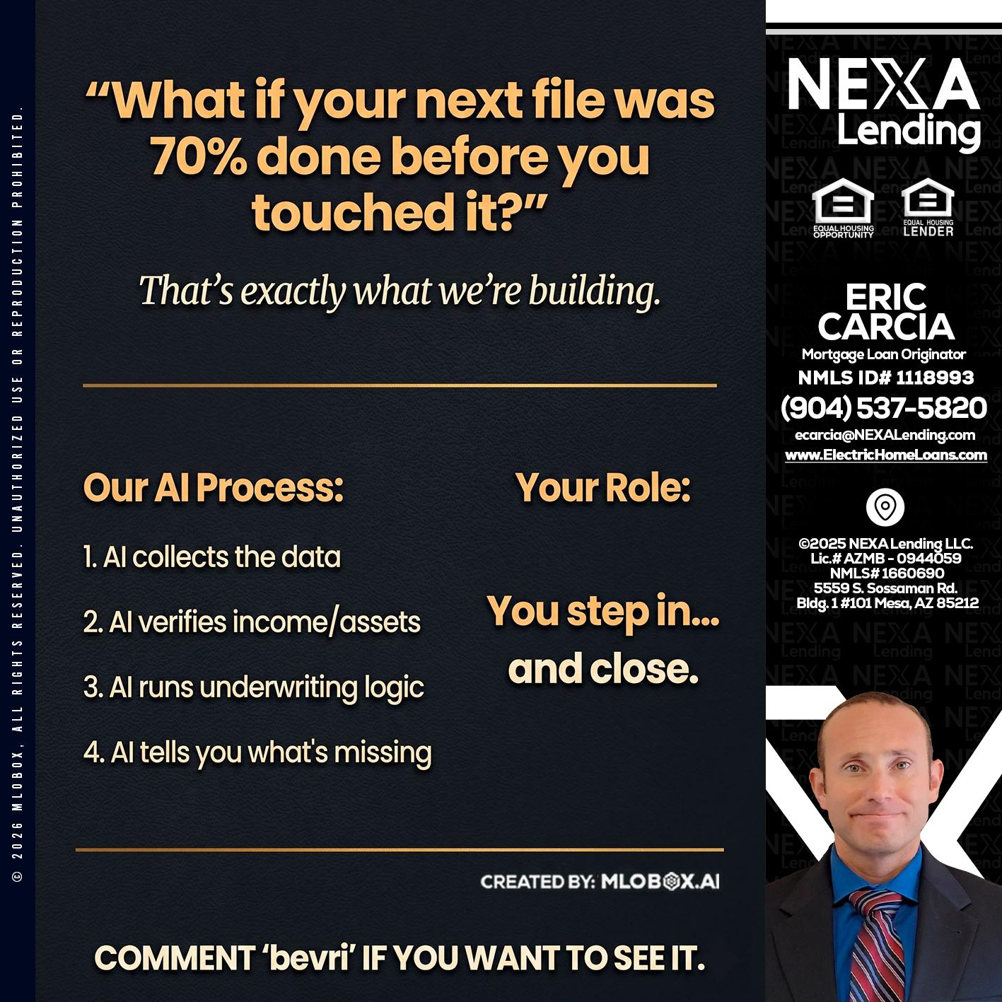 WHAT IF YOUR - Eric Carcia -Mortgage Loan Originator