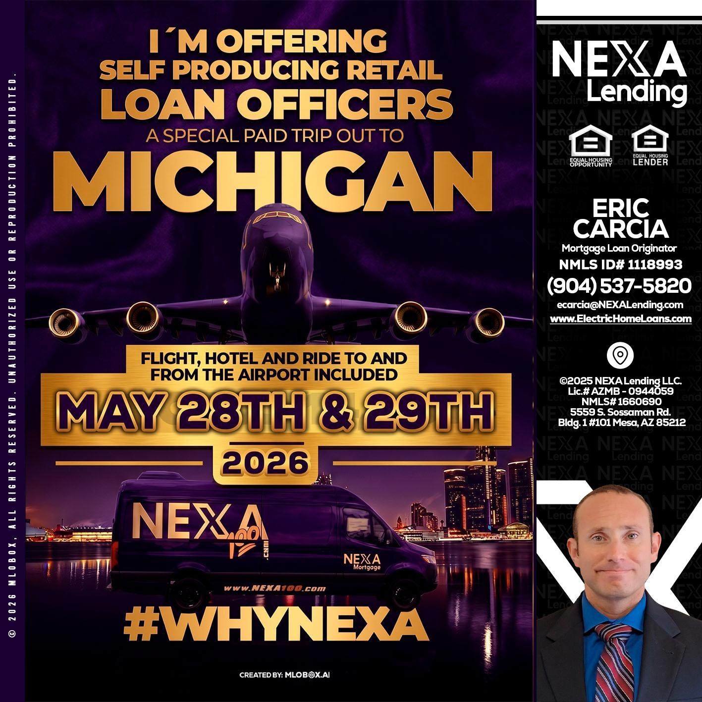 MICHIGAN - Eric Carcia -Mortgage Loan Originator