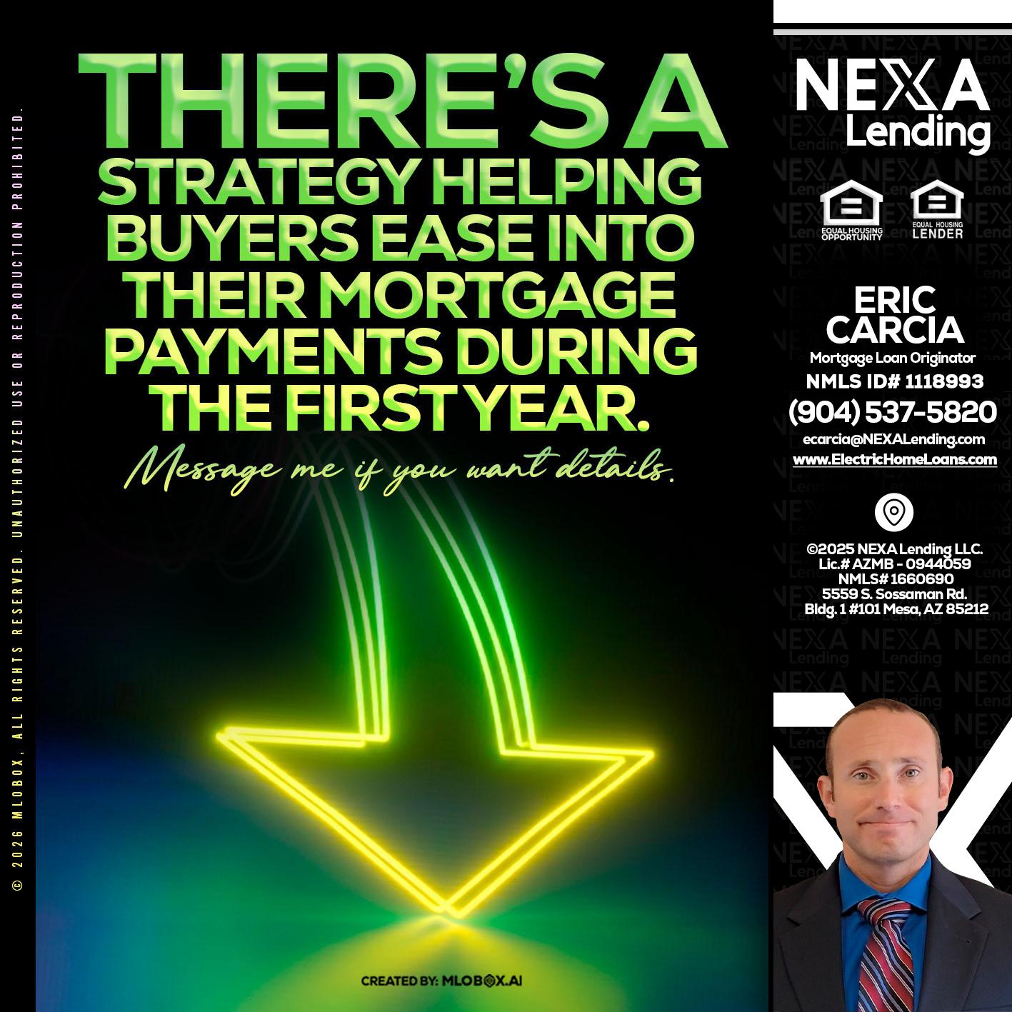 THERES A STATEGY - Eric Carcia -Mortgage Loan Originator