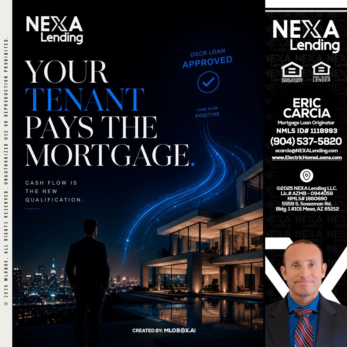 DSCR LOANS - Eric Carcia -Mortgage Loan Originator