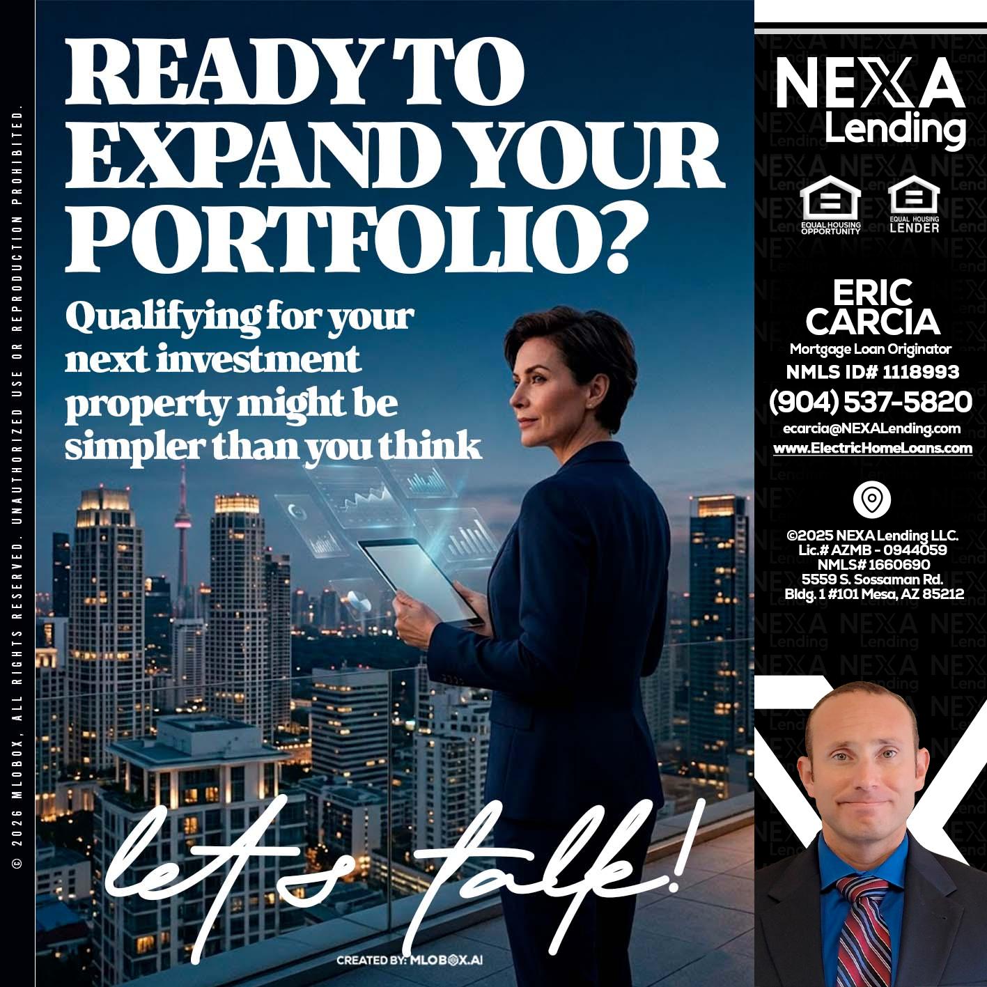 READY TO EXPAND - Eric Carcia -Mortgage Loan Originator