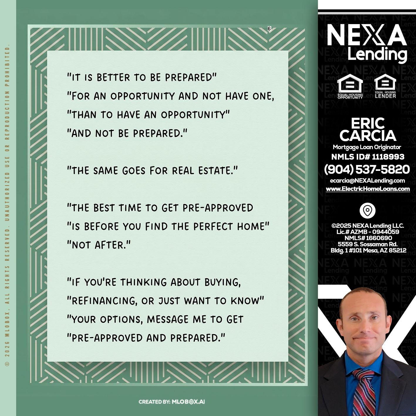 its better - Eric Carcia -Mortgage Loan Originator