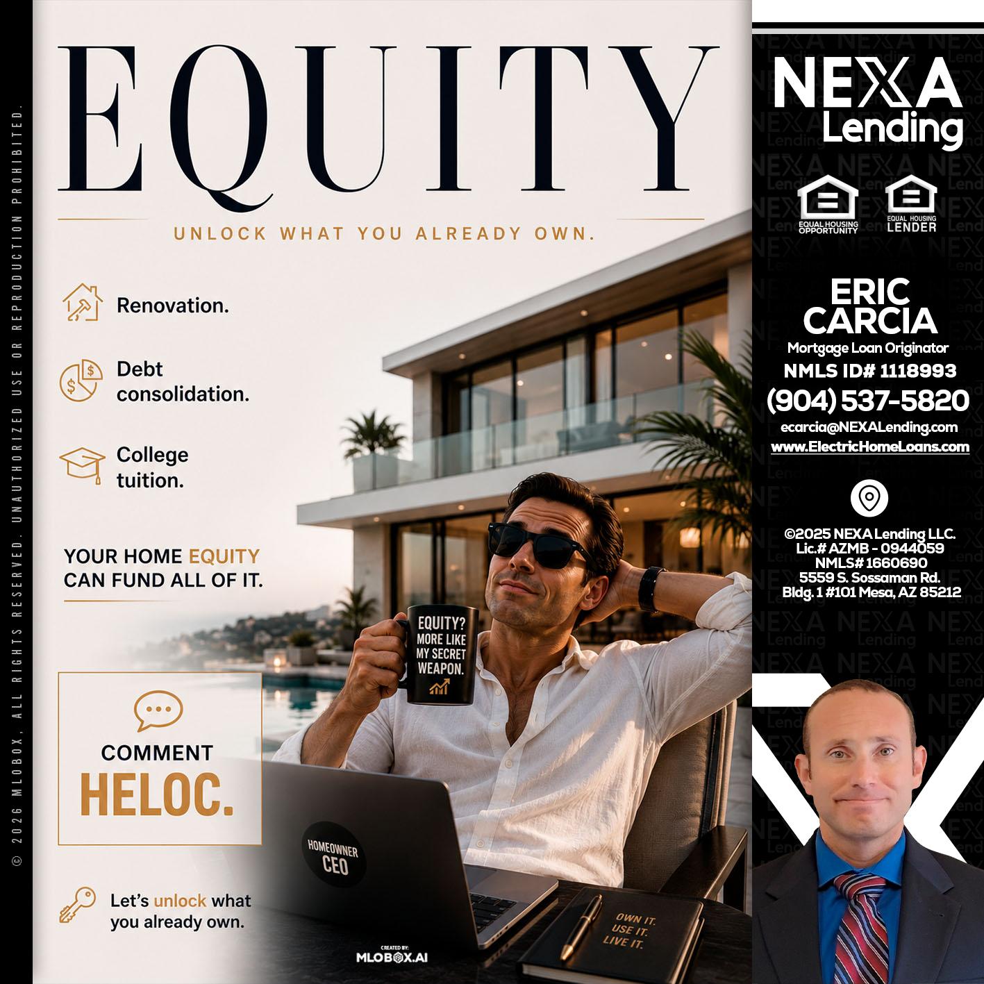 EQUITY - Eric Carcia -Mortgage Loan Originator
