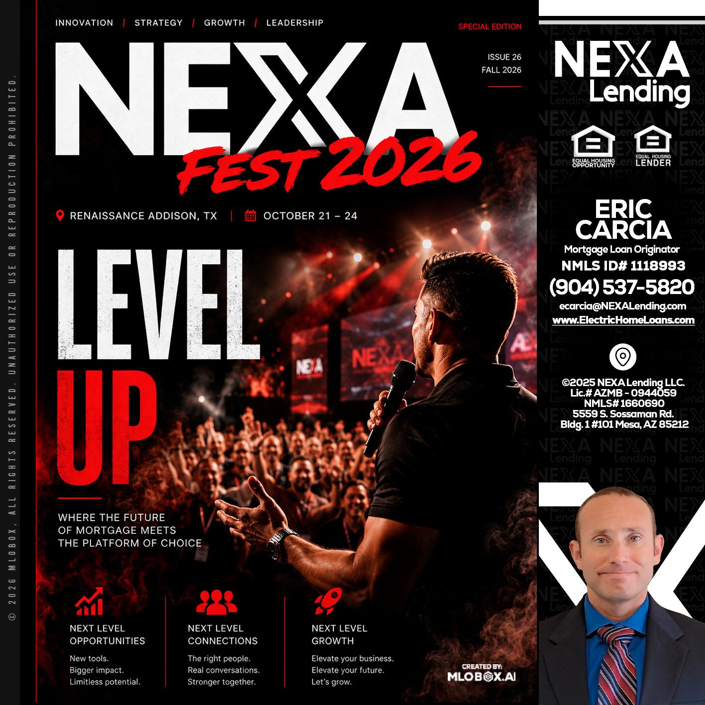 NEXA FEST 2026 - Eric Carcia -Mortgage Loan Originator