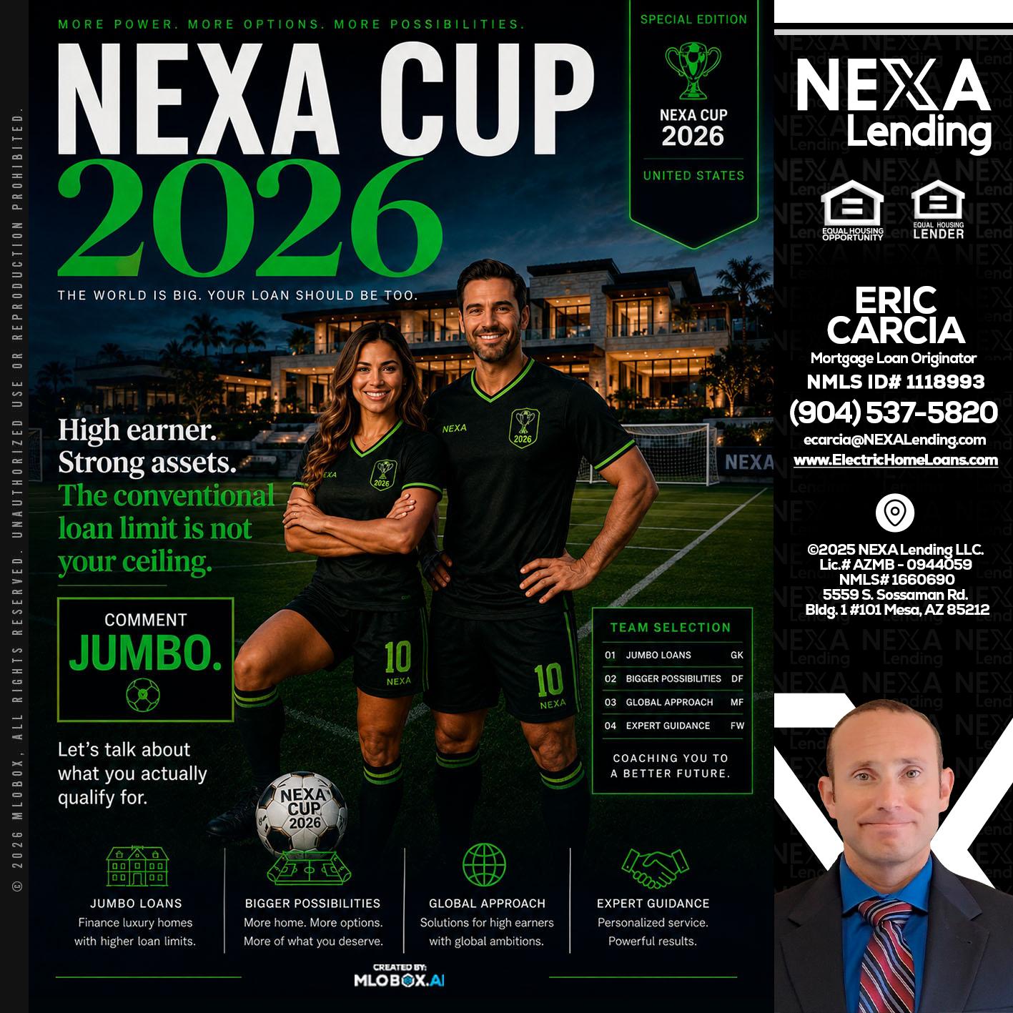 NEXA CUP 2026 - Eric Carcia -Mortgage Loan Originator