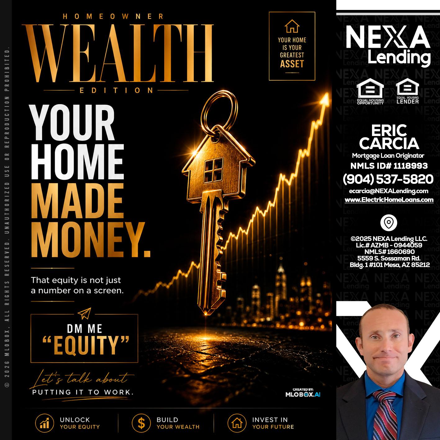 YOUR HOME MADE - Eric Carcia -Mortgage Loan Originator