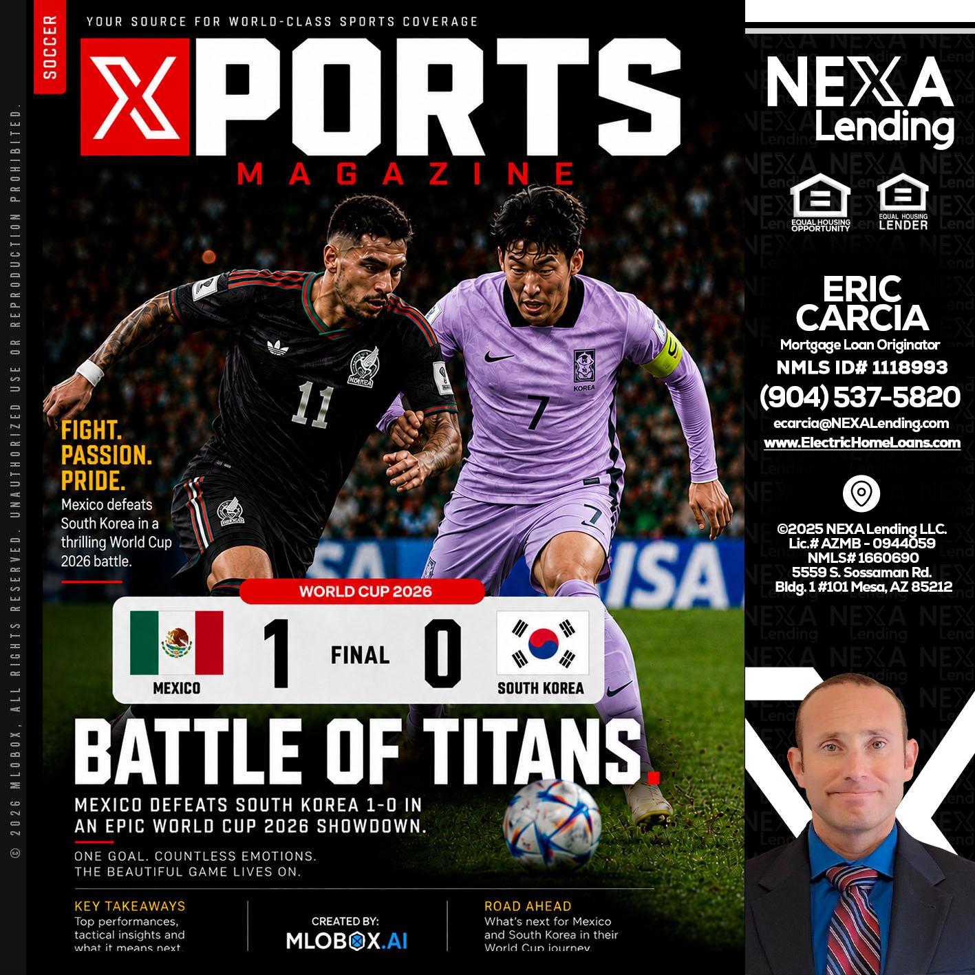 XPORTS MAGAZINE - Eric Carcia -Mortgage Loan Originator