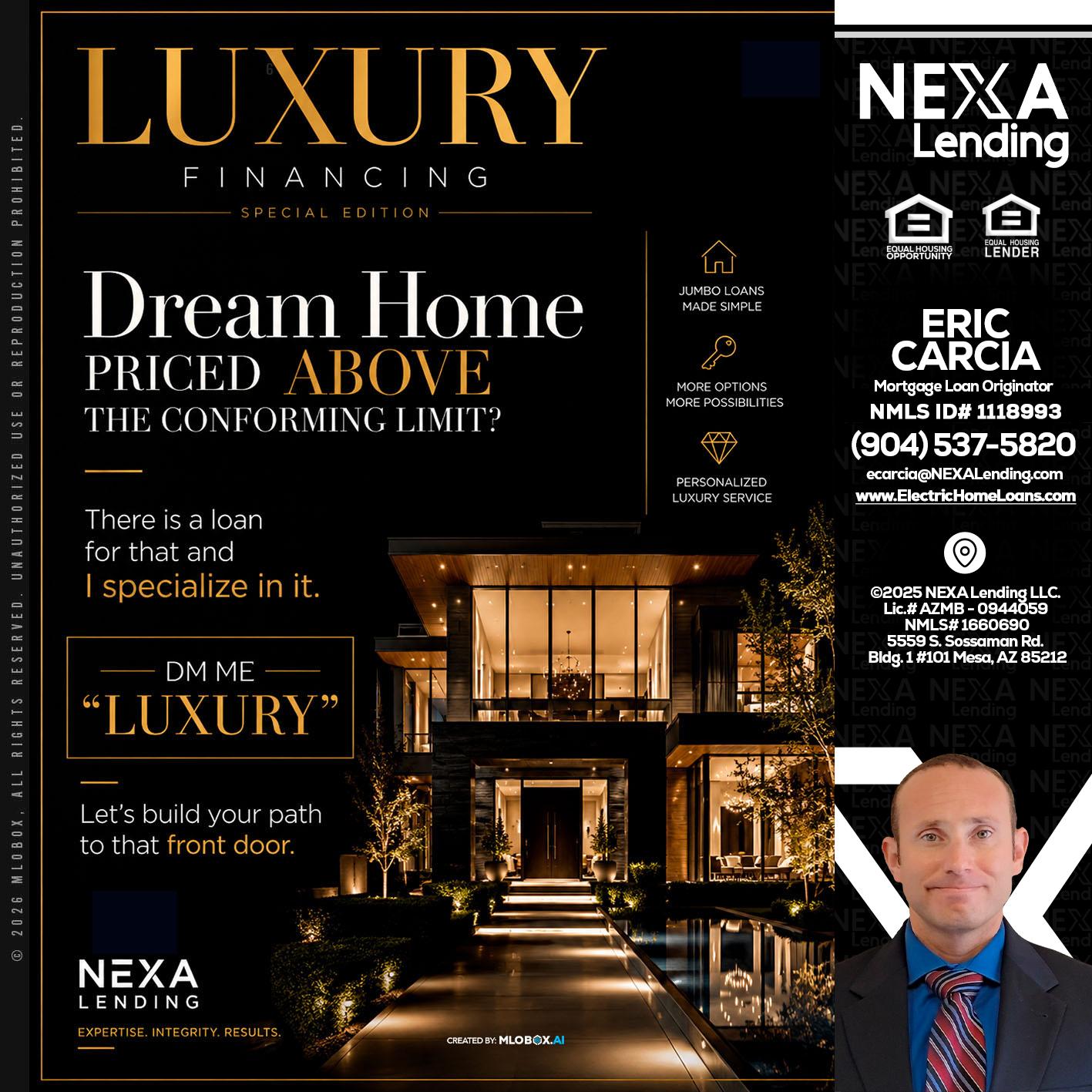 LUXURY - Eric Carcia -Mortgage Loan Originator