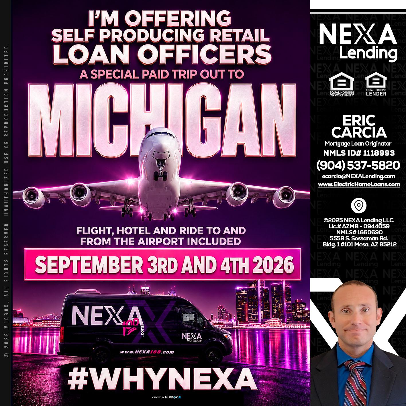 MICHIGAN TRIP - Eric Carcia -Mortgage Loan Originator